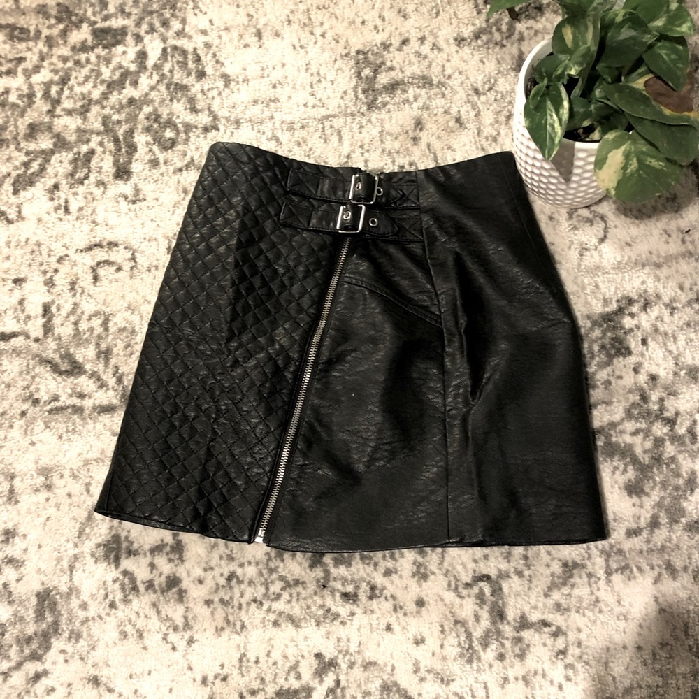 Black Leather Skirt